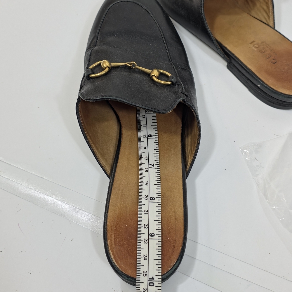Gucci Princetown Mules Horsebit Black Leather Slipper EU 38.5 US 8 - Picture 16 of 16